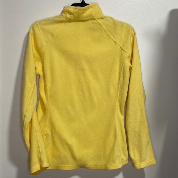 The North Face Fleece Jacket Yellow Long Sleeve Pullover Top Size Small - Picture 8 of 9